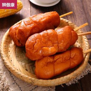 土豪鸡腿面包老式儿时80后怀旧油炸早餐面包食品豆沙传统零食小吃