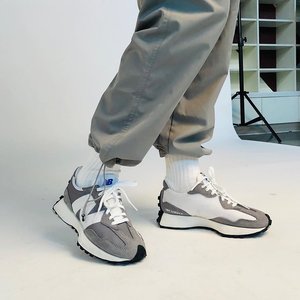 新百伦女鞋nb327拼接彩虹鸳鸯复古夏季休闲跑步男鞋ms327lab