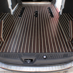 适用于房车地板革游艇改装柚木条纹塑胶pvc地板游艇地板汽车地胶