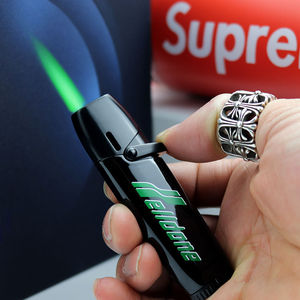 绿火打火机充气防风绿焰打火机酒吧点烟器个性创意的送男友礼物