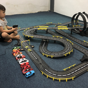 六一儿童节轨道车玩具男孩益智智力动脑双人赛车遥控大型赛道礼物