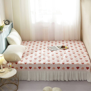 榻榻米四件套全棉面料亲肤透气床盖单件防滑不起皱炕套罩垫单件