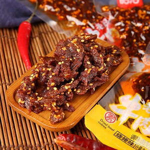 皓浩老妈牛肉辣条牛肉粒辣条麻辣香辣味素食面筋辣条儿时小吃零食