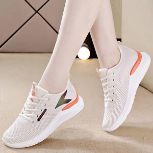 回力2021菲荙新款夏季女鞋舒适透气网面休闲鞋超轻系带运动女鞋旅