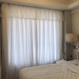 窗帘飘窗卧室u型自粘式轨道免打孔安装遮光挂钩纱帘透光不透人