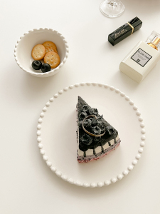 好奇卡卡 法式早餐盘一人食仪式感装甜品的盘子精致拍照高级西式