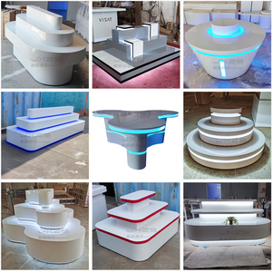 创意高端精品展示柜展台发光多层展示台高科技展示促销台前台地台