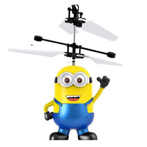 小黄人感应飞机神偷奶爸会飞的遥控飞球遥感飞行器悬浮玩具礼品机