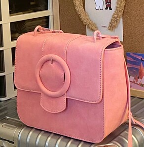 mcdodo定制女包新款磨砂绒面粉嫩少女心水蜜桃单肩包包百搭斜挎包