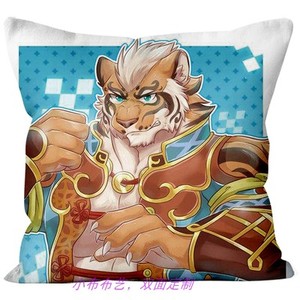 新款家有大猫周边抱枕兽人furry林虎爷云豹李克劳动漫等身长条枕