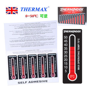 温度贴纸 测温纸英国thermax可逆测温试纸温度条0-50℃/50-100℃