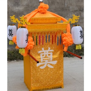 白事花轿 轿子 花轿 中式 殡葬花轿 八抬大轿 骨灰盒花轿灵轿殡葬