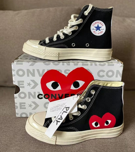 cdg play x converse 匡威1970s三星标 川久保玲帆布鞋 150204c