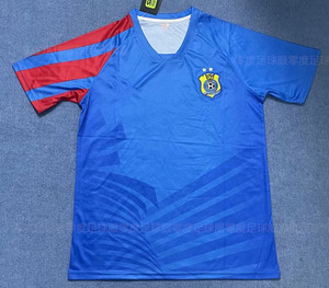 23-24赛季刚果(金)球衣 短袖国家队主场蓝运动服Congo足球服