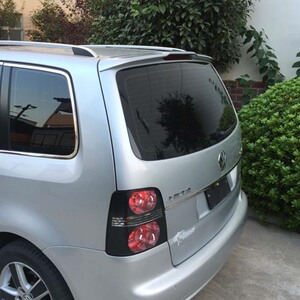 申十央适用途安尾翼04-15款碳纤纹压尾顶翼免打孔改装定风翼碳纤