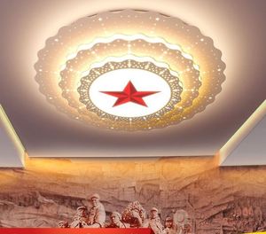五角星吸顶灯大会堂党灯办公会议室人民圆形五星圆大尺寸定制主灯