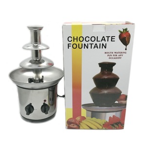 三四层巧克力融化塔 加热巧克力瀑布机喷泉机 DIY巧克力搅拌机器