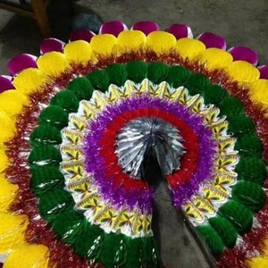 亮花心 祭祀花盘殡葬亮花圈白事用品20个混色不带架子7人付款587