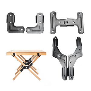 户外蛋卷桌腿五金配件折叠桌链接配件diy折叠桌配件(送孔位图