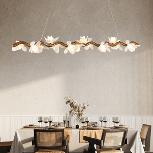 禅意中式吊灯餐厅茶室吧台北欧侘寂风创意复古艺术灯具树枝餐桌灯