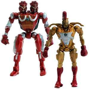 铁甲钢拳机器人公仔玩偶全套8款realsteel四肢可动动漫模型玩具