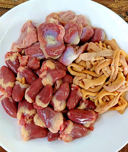 冰鲜鸡心鸡胗鸡肠酸辣鸡杂1:1:1配比2斤装多种品味食用食材