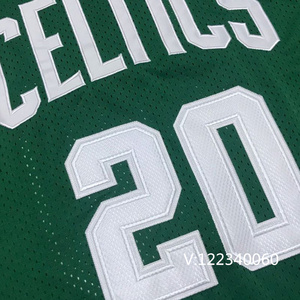 【越南产】刺绣球员版凯尔特人队20号雷阿伦球衣伯德篮球服加内特