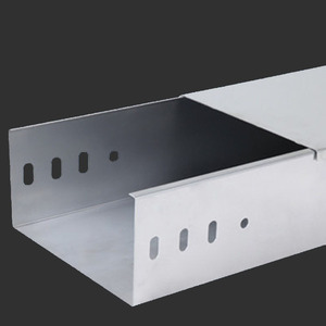 明装钢制镀锌防火金属槽式电缆桥架电线弱电铁线槽200 150 100 75