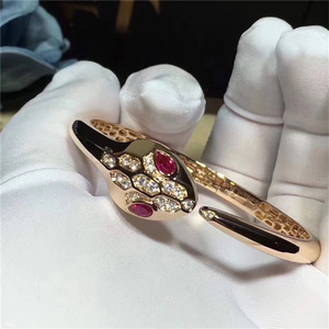 宝格丽手镯男18k玫瑰金