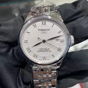 天梭tissot男士手表力洛克全自动机械表瑞士正品时尚经典1853系列
