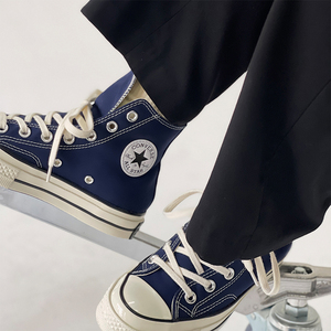 匡威1970s高帮透气休闲帆布鞋男女同款情侣板鞋暗夜午夜蓝172676c