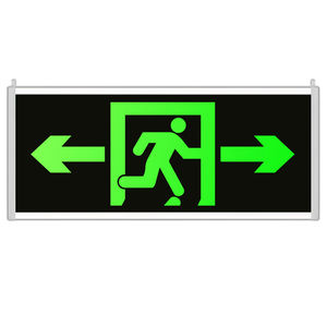 自发光指示牌免接电夜光荧光疏散通道指示标志灯安全出口指示牌