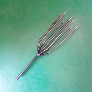 叉头老式鱼叉插鱼神器头叉33长锻打纯手工鱼叉尖头叉