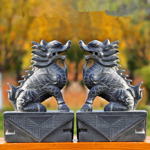 麒麟神兽镇宅一对