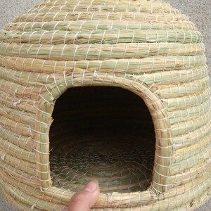 刺猬窝夏天躲避窝草编城堡花枝鼠豚鼠非洲仓鼠窝繁殖草屋夏天用品