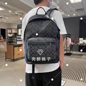 美国正品Coach蔻驰男包双肩包书包休闲旅行户外背包真皮电脑包