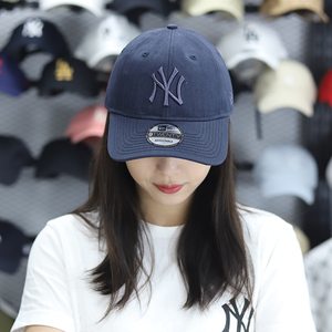 newera帽子920韩国代购mlb棒球帽男女大标ny洋基队刺绣弯檐鸭舌帽