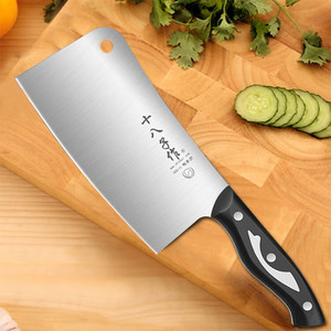十八子作菜刀家用不锈钢厨房斩切两用刀具砍骨刀厨师专用专业商用