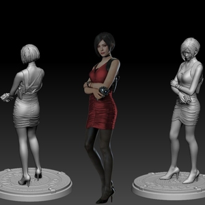 DAZ3D studio G8生化危机2 艾达王美女角色人物3D打印模型文件STL