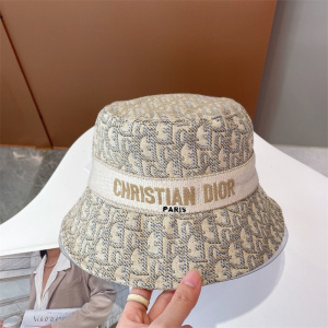 现货dior迪奥老花字母渔夫帽女夏季遮阳帽防晒太阳帽子男2022新款