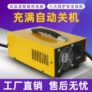 电动叉车24V36V48V充电机巡逻车观光车扫地机72V25A智能充电器