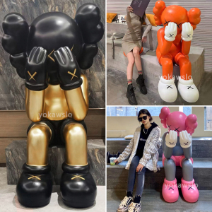红暴力熊kaws公仔大号客厅沙发旁大型落地装饰品大摆件唯他蜜旗舰店