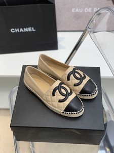 chanel/香奈儿22春夏新款双c标志logo时尚一脚蹬女士休闲鞋渔夫鞋