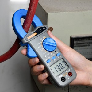 小型钳形表数字电流表多功能钳流表高精度防烧交直流钳型表万用表