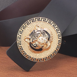 00tb4310984639淘宝gucci古驰 男士休闲皮带 虎头印花腰带 仿古扣0