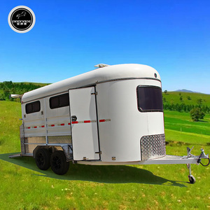拖挂运马车二三马位拉马车马拖车汽车运马车厂家定制改装旅行房车