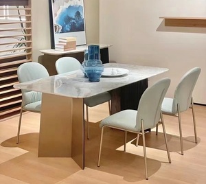 natuzzi长餐桌纳图兹意迪森尹康特罗维多利亚天然大理石editions