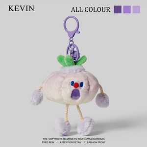 Kevin家“宝你喜欢吃蔬菜吗”会尖叫的大蒜钥匙扣包挂件搞怪礼物