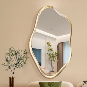 异形镜子卫生间 高级网红不规则形状镜子壁挂墙梳妆镜ins风化妆镜