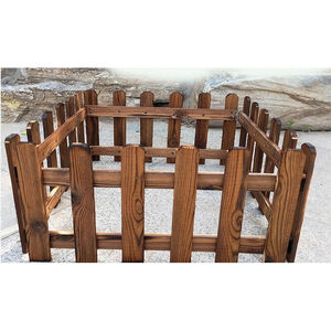 树木围栏木围栏室内植物角围栏装饰花池防腐木栅栏户外景观围栏圣